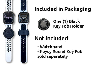 Keysy Key Fob Holder for Watch Band RFID (Black)